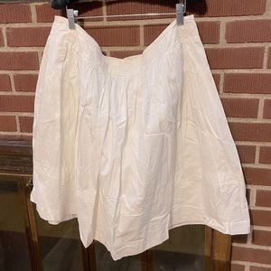 GAP White Cotton Skirt, Size 18
